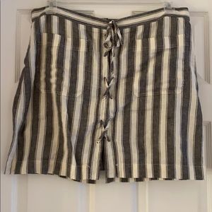 Madewell striped skirt